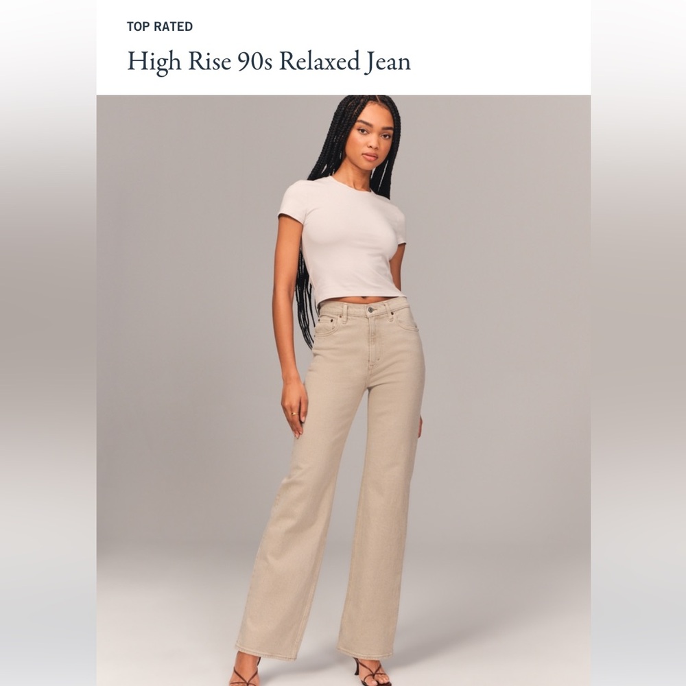 Abercrombie & Fitch Women's Jeans in Tan